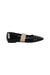 A Black Flats from Burberry in size 7Y for girl. (Back View)