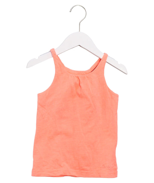 A Orange Sleeveless Tops from La Compagnie des Petits in size 5T for girl. (Front View)