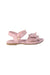 A Pink Sandals from Bibi in size 3T for girl. (Back View)