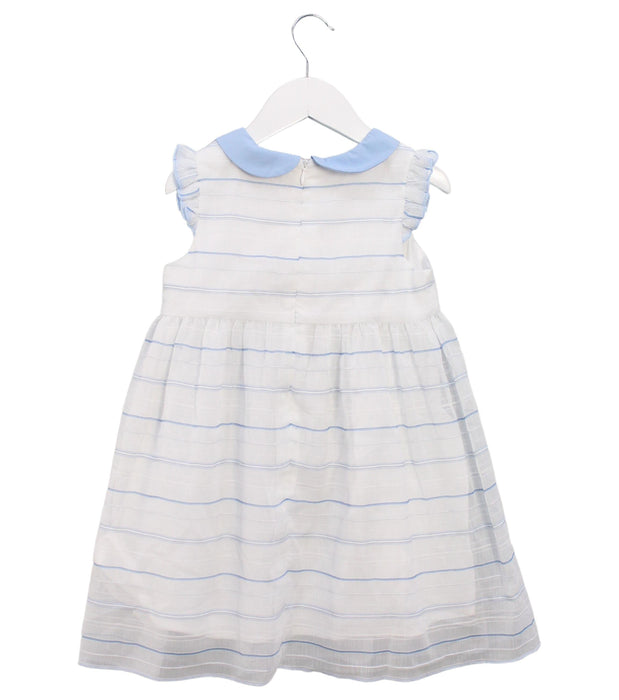 A White Short Sleeve Dresses from Chickeeduck in size 4T for girl. (Back View)