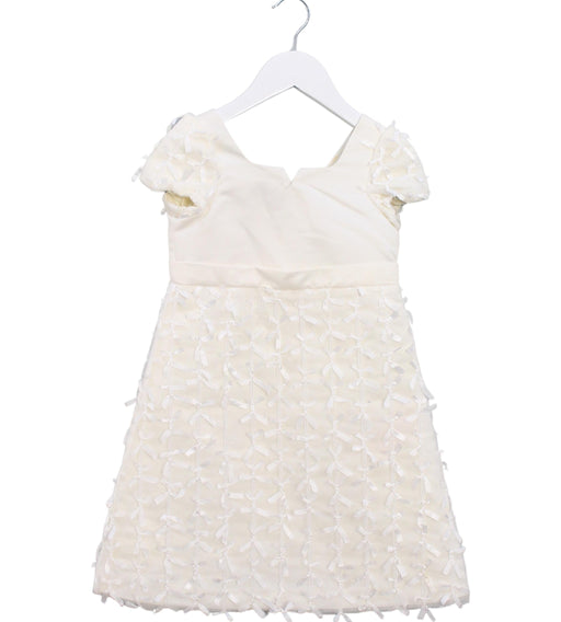 A Ivory Short Sleeve Dresses from Nicholas & Bears in size 3T for girl. (Front View)
