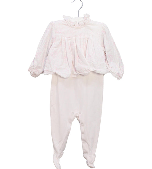 A Pink Long Sleeve Jumpsuits from Dior in size 6-12M for girl. (Front View)