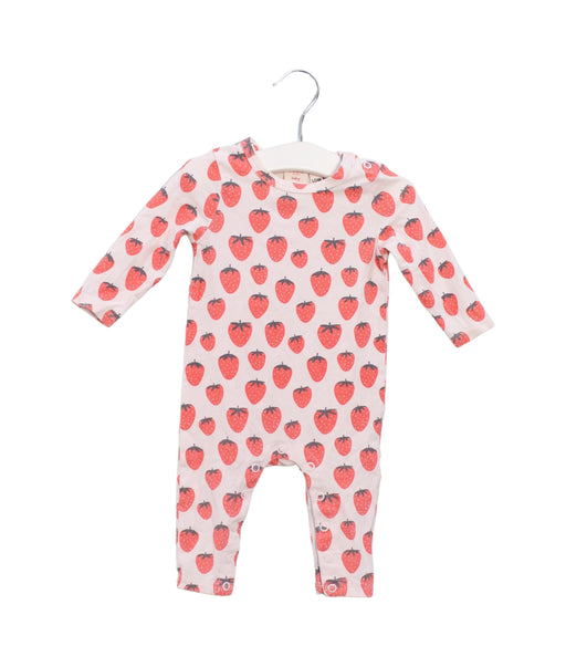 A Pink Long Sleeve Jumpsuits from Seed in size 0-3M for girl. (Front View)
