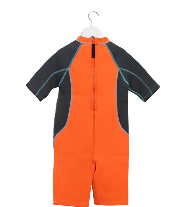 A Orange Wetsuits from Arena in size 10Y for boy. (Back View)