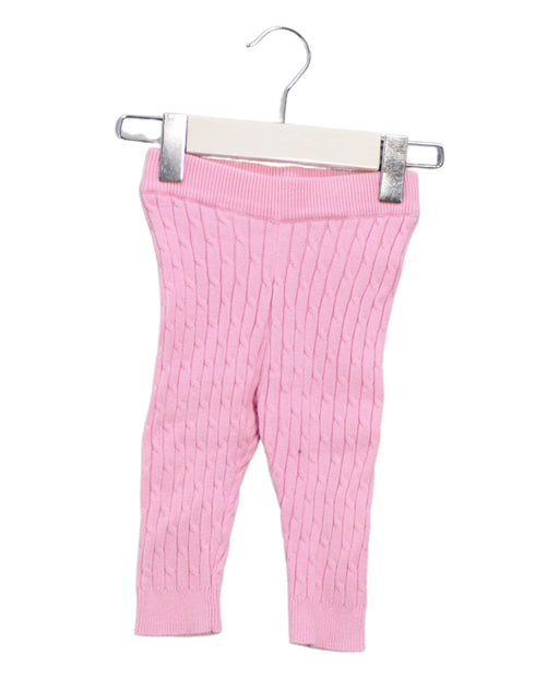 A Pink Casual Pants from Seed in size 3-6M for girl. (Front View)
