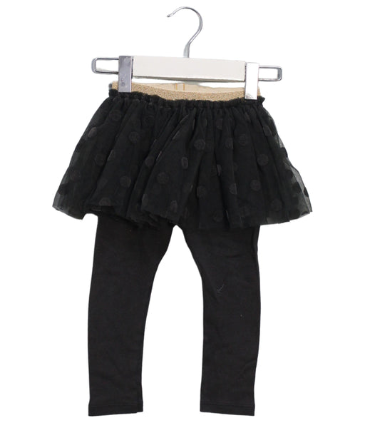 A Black Leggings from Petit Bateau in size 12-18M for girl. (Front View)