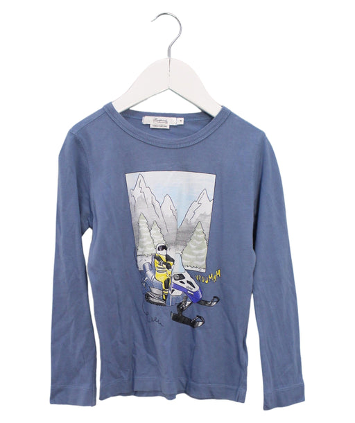 A Blue Long Sleeve Tops from Bonpoint in size 4T for boy. (Front View)