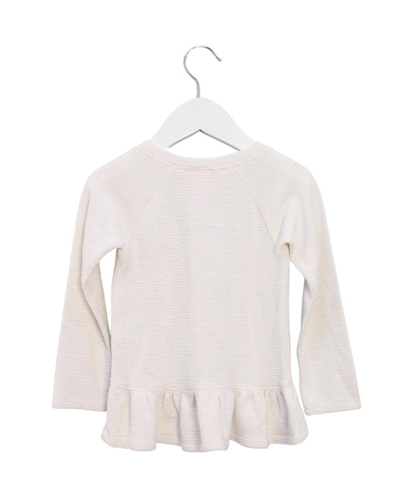 A White Long Sleeve Tops from Juicy Couture in size 3T for girl. (Back View)