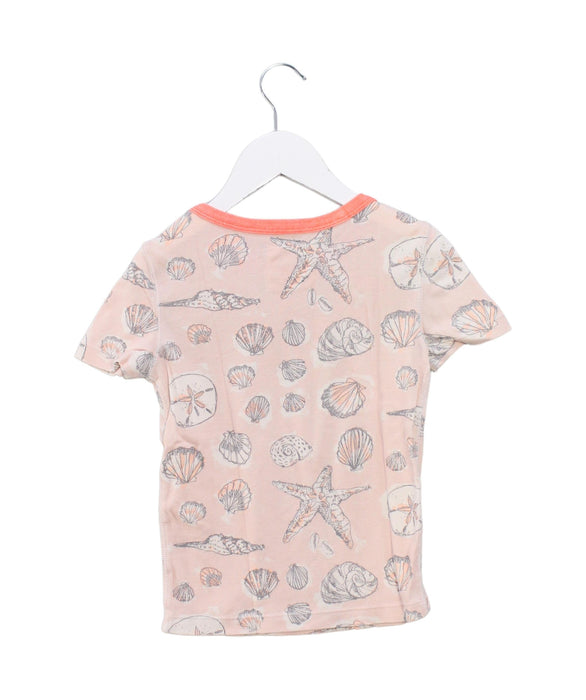 A Pink Short Sleeve T Shirts from Crewcuts in size 5T for girl. (Back View)