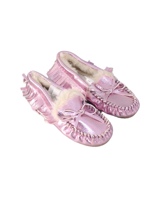 A Pink Loafers & Moccasins from Crewcuts in size 3T for girl. (Front View)