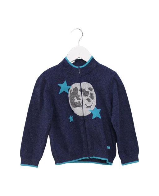 A Navy Lightweight Jackets from The Bonnie Mob in size 18-24M for girl. (Front View)