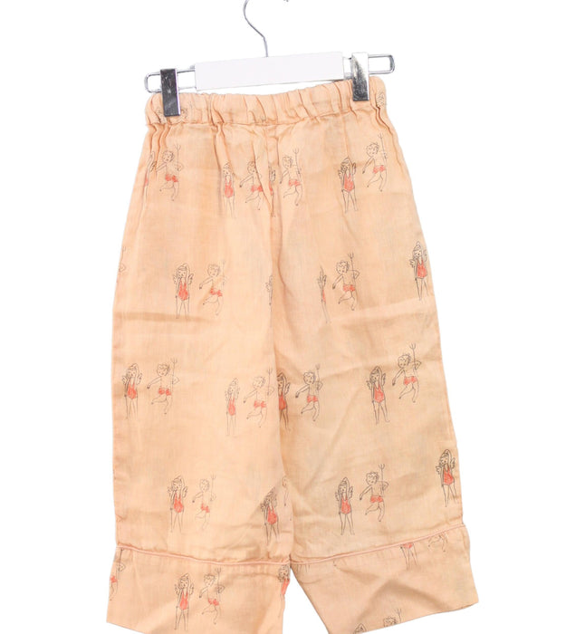 A Orange Casual Pants from yellowpelota in size 6T for girl. (Back View)