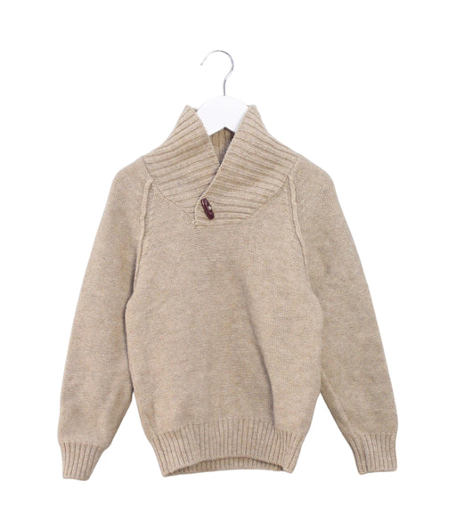 A Beige Knit Sweaters from Jacadi in size 6T for boy. (Front View)
