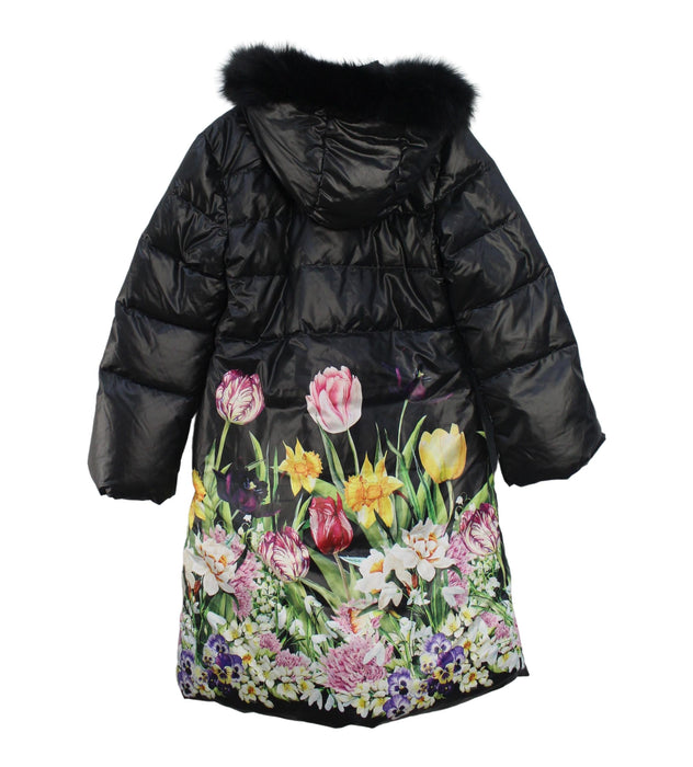 A Black Puffer/Quilted Coats & Outerwear from Love Made Love in size 8Y for girl. (Back View)