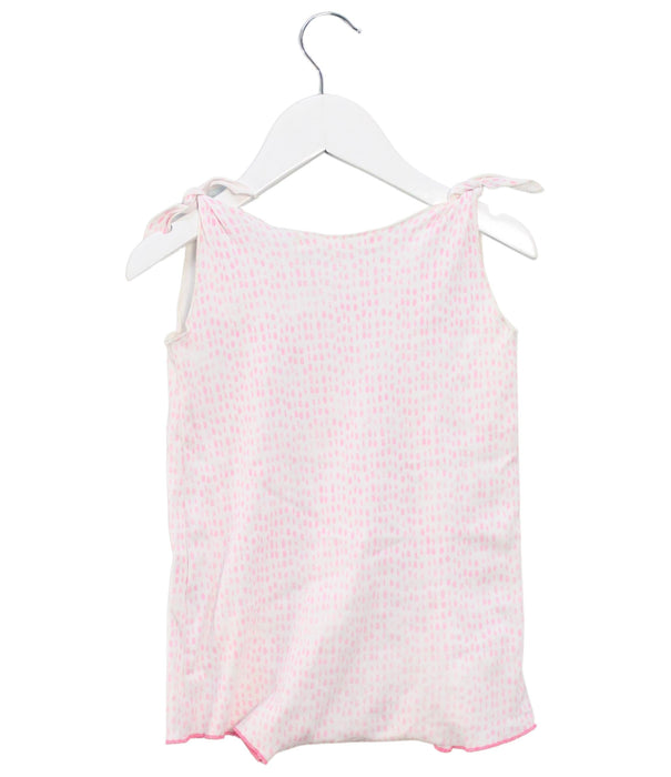 A Pink Sleeveless Rompers from Message in the Bottle in size 12-18M for girl. (Back View)