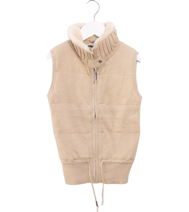 A Beige Outerwear Vests from River Woods in size 8Y for boy. (Front View)