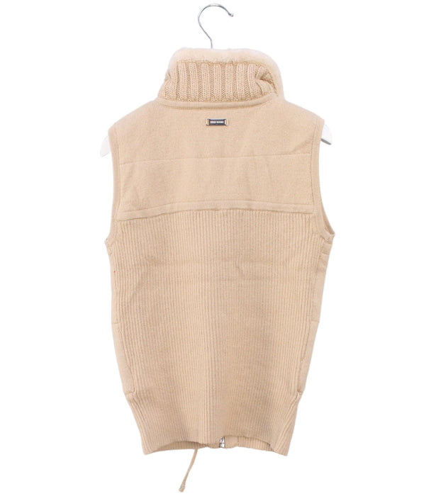 A Beige Outerwear Vests from River Woods in size 8Y for boy. (Back View)