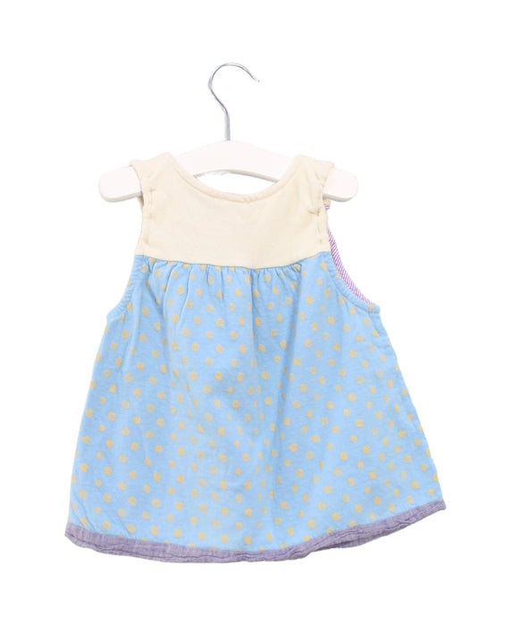 A Blue Sleeveless Dresses from Ragmart in size 18-24M for girl. (Back View)