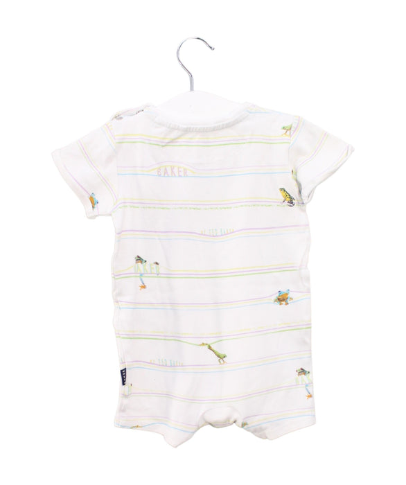 A White Short Sleeve Rompers from Baker by Ted Baker in size 6-12M for boy. (Back View)