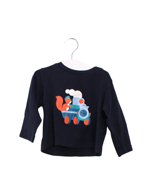 A Black Long Sleeve Tops from Jacadi in size 12-18M for boy. (Front View)