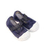 A Navy Flats from Jacadi in size 12-18M for neutral. (Front View)