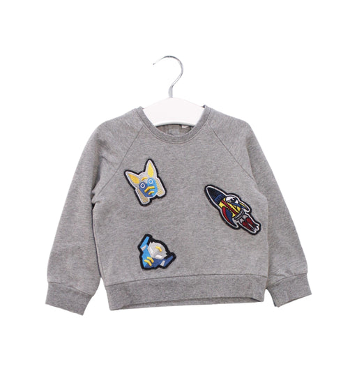 A Grey Crewneck Sweatshirts from Frankie Morello in size 6-12M for boy. (Front View)