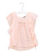 A Pink Short Sleeve Tops from Velveteen in size 4T for girl. (Front View)