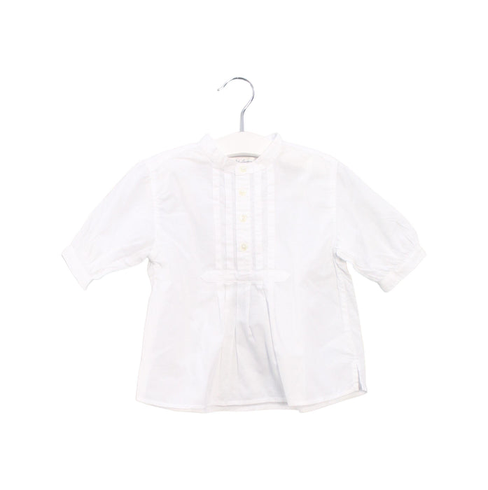 A White Long Sleeve Tops from Ralph Lauren in size 6-12M for girl. (Front View)