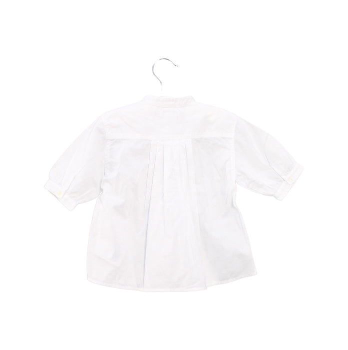 A White Long Sleeve Tops from Ralph Lauren in size 6-12M for girl. (Back View)