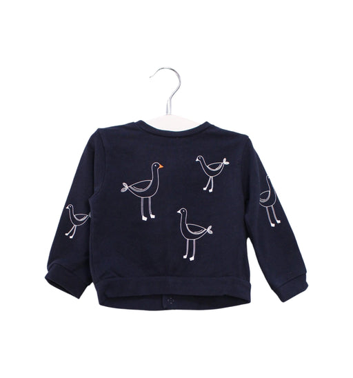 A Navy Sweatshirts from Jacadi in size 6-12M for boy. (Front View)