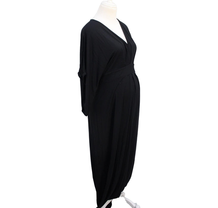 A Black Short Sleeve Dresses from Ingrid & Isabel in size L for maternity. (Front View)