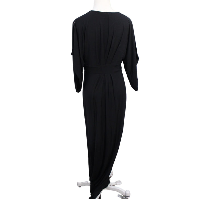 A Black Short Sleeve Dresses from Ingrid & Isabel in size L for maternity. (Back View)