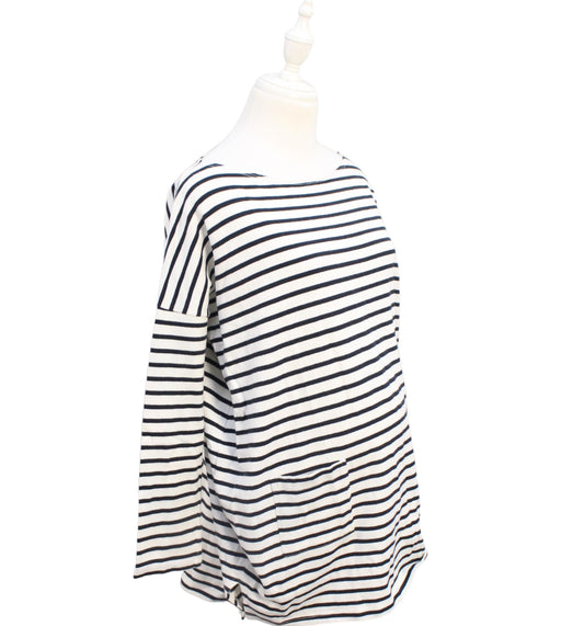 A White Long Sleeve Tops from Hatch in size L for maternity. (Front View)