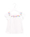 A White Short Sleeve Tops from Crewcuts in size 3T for girl. (Front View)