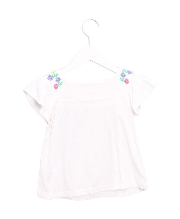 A White Short Sleeve Tops from Crewcuts in size 3T for girl. (Back View)