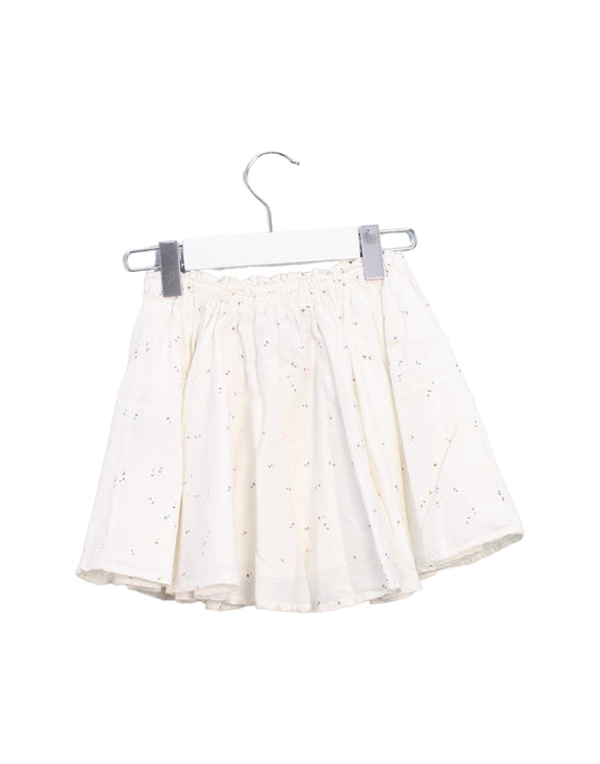 A Ivory Short Skirts from Emile et Ida in size 4T for girl. (Back View)