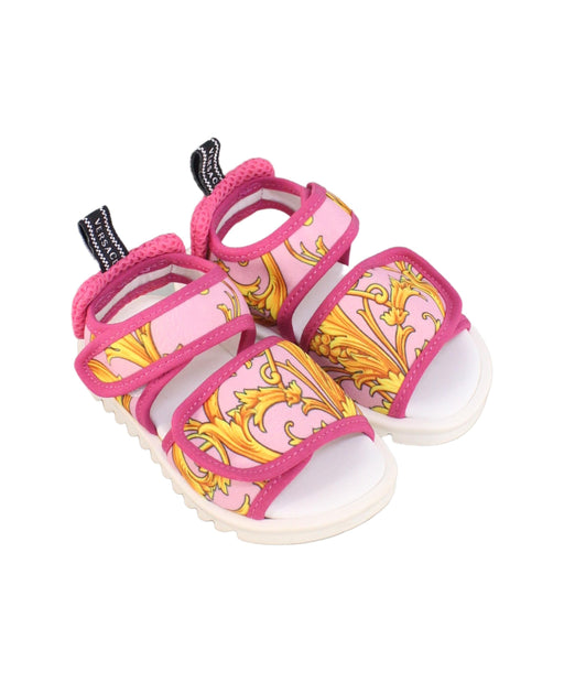 A Pink Sandals from Young Versace in size 12-18M for girl. (Front View)