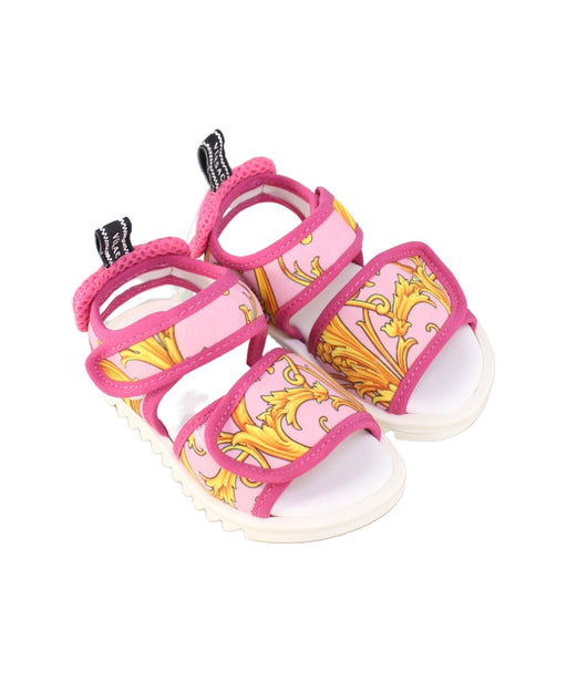 A Pink Sandals from Young Versace in size 12-18M for girl. (Front View)