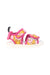 A Pink Sandals from Young Versace in size 12-18M for girl. (Back View)