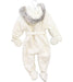 A Ivory Snowsuits from Nicholas & Bears in size 6-12M for girl. (Back View)