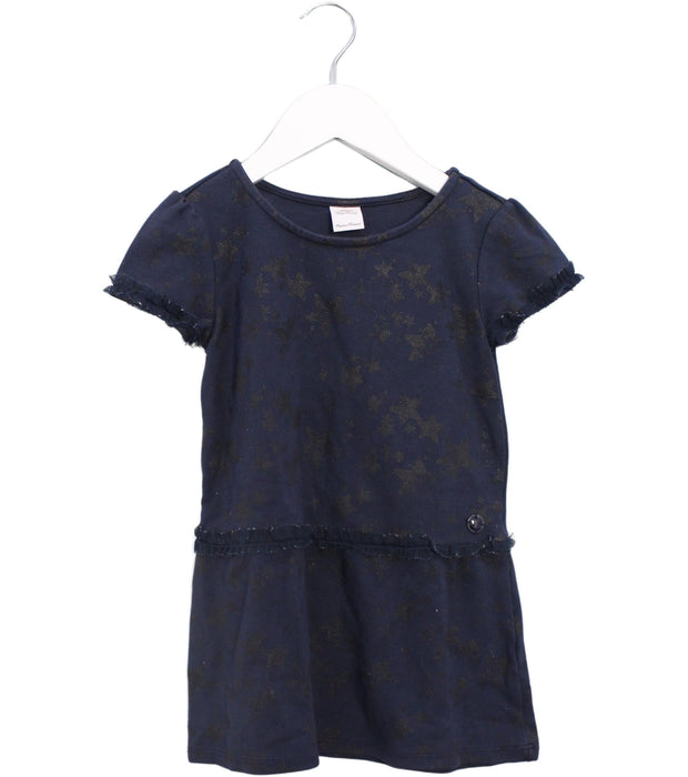 A Navy Short Sleeve Dresses from s.Oliver in size 3T for girl. (Front View)