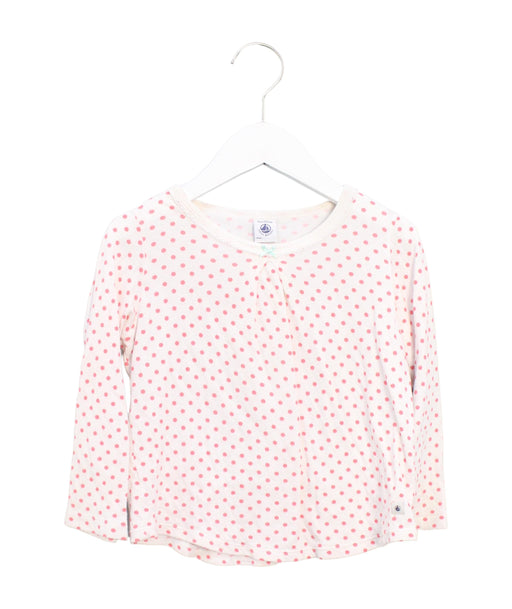 A White Separates from Petit Bateau in size 5T for girl. (Front View)