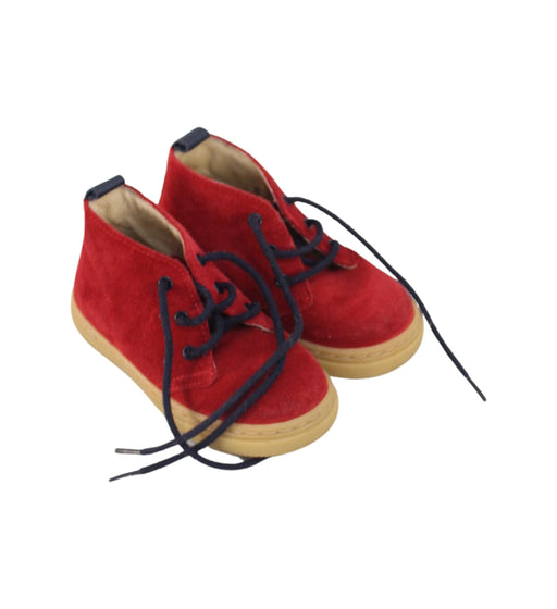 A Red Casual Boots from Jacadi in size 18-24M for boy. (Front View)
