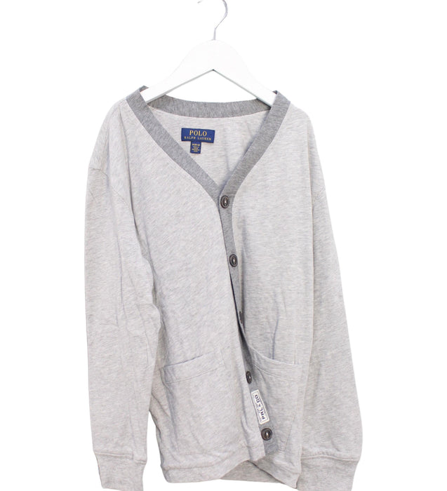 A Grey Cardigans from Polo Ralph Lauren in size 10Y for boy. (Front View)