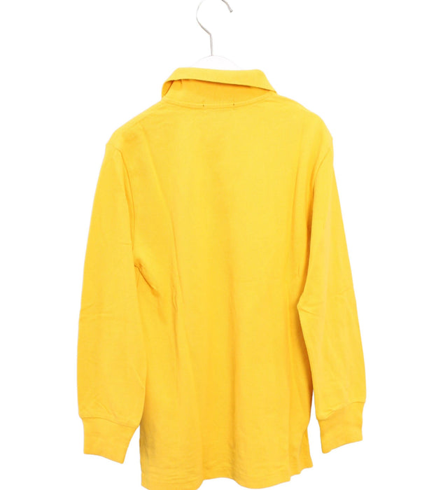 A Yellow Long Sleeve Polos from Polo Ralph Lauren in size 8Y for boy. (Back View)