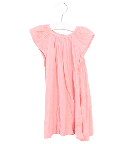A Pink Short Sleeve Dresses from Organic Mom in size 12-18M for girl. (Front View)