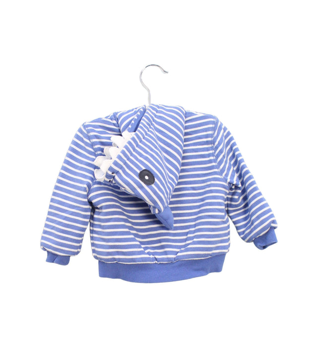 A Blue Lightweight Jackets from Boden in size 3-6M for boy. (Back View)