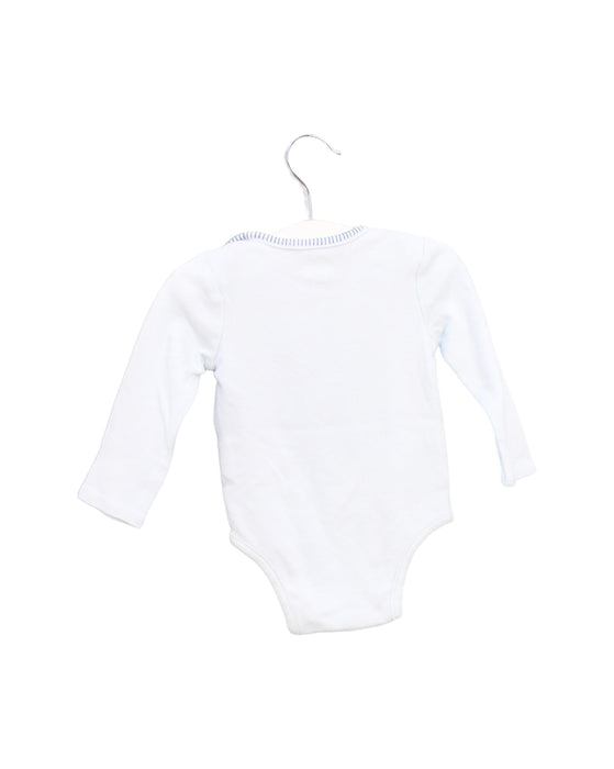 A Blue Long Sleeve Bodysuits from Mudpie in size 0-3M for boy. (Back View)