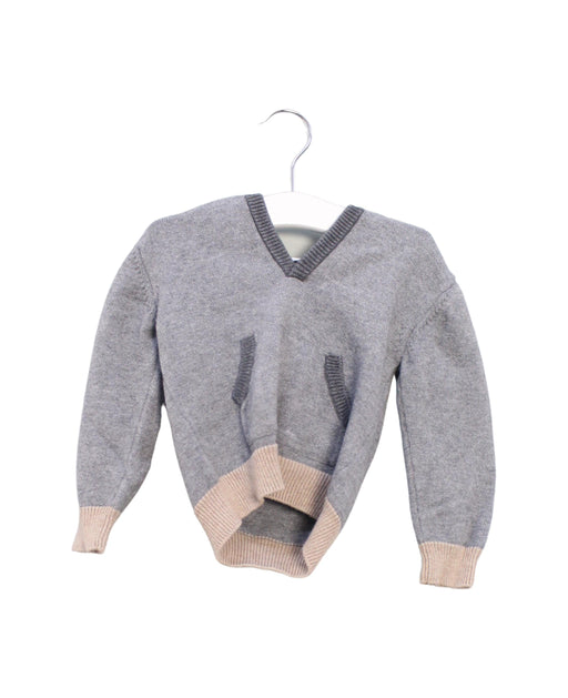 A Grey Knit Sweaters from Jacadi in size 18-24M for boy. (Front View)