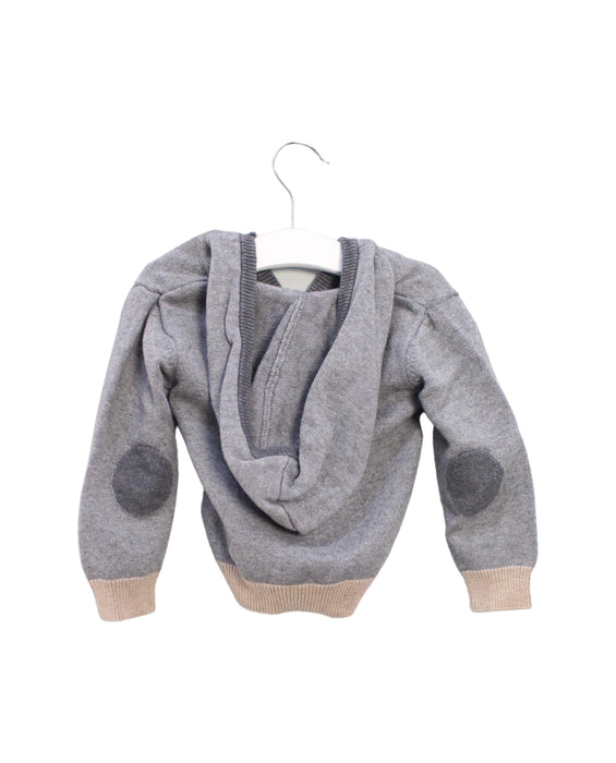 A Grey Knit Sweaters from Jacadi in size 18-24M for boy. (Back View)